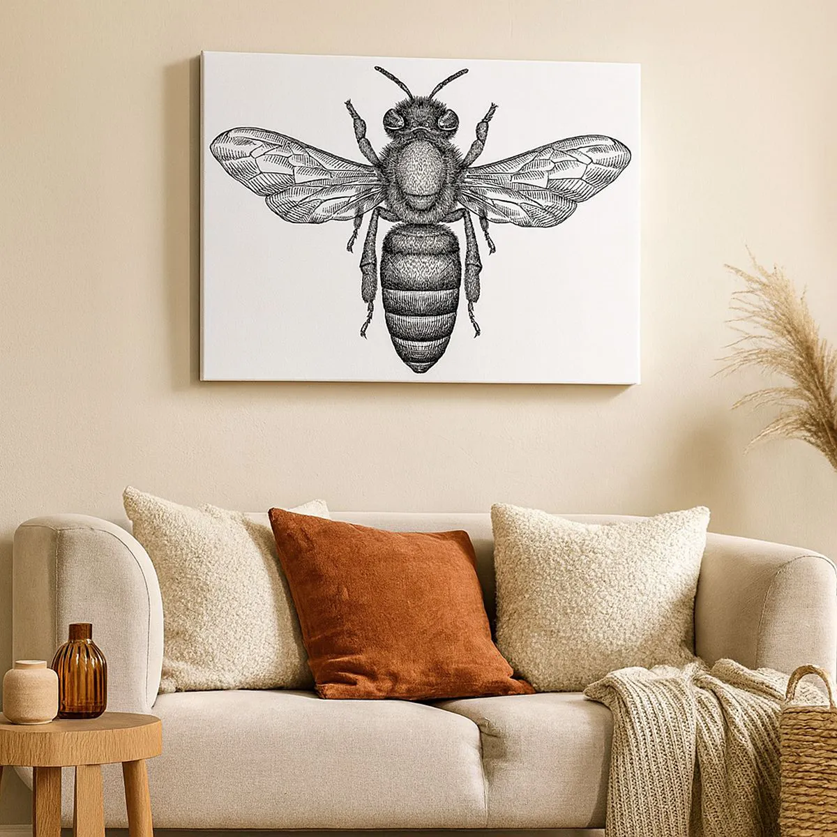 Canvas picture - Insect Portrait - 100x70 cm