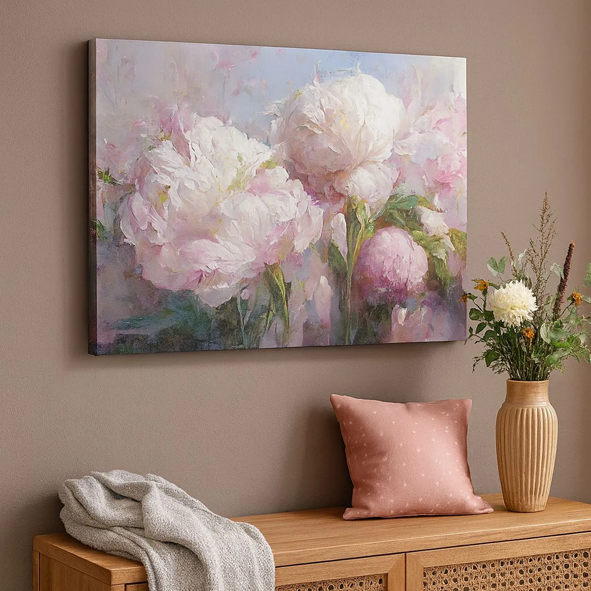 Canvas picture - Bouquet Bubbling with Life - 120x80 cm