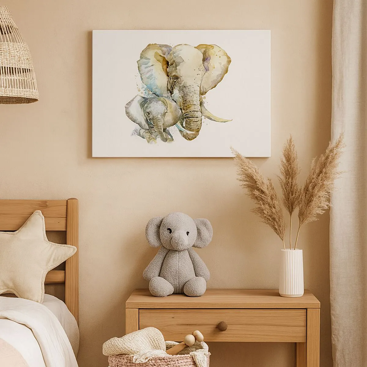 Lærredstryk - Billede på lærred - Der er intet sted som hos mor - 120x80 cm