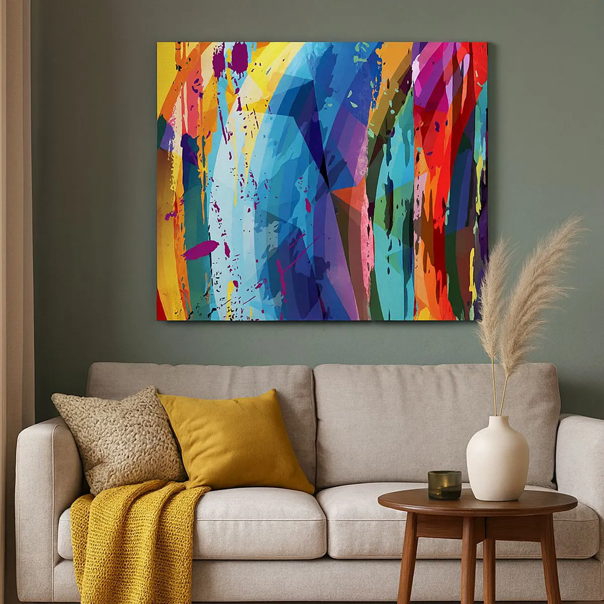 Obraz na plátne - Farebné závraty - 100x70 cm