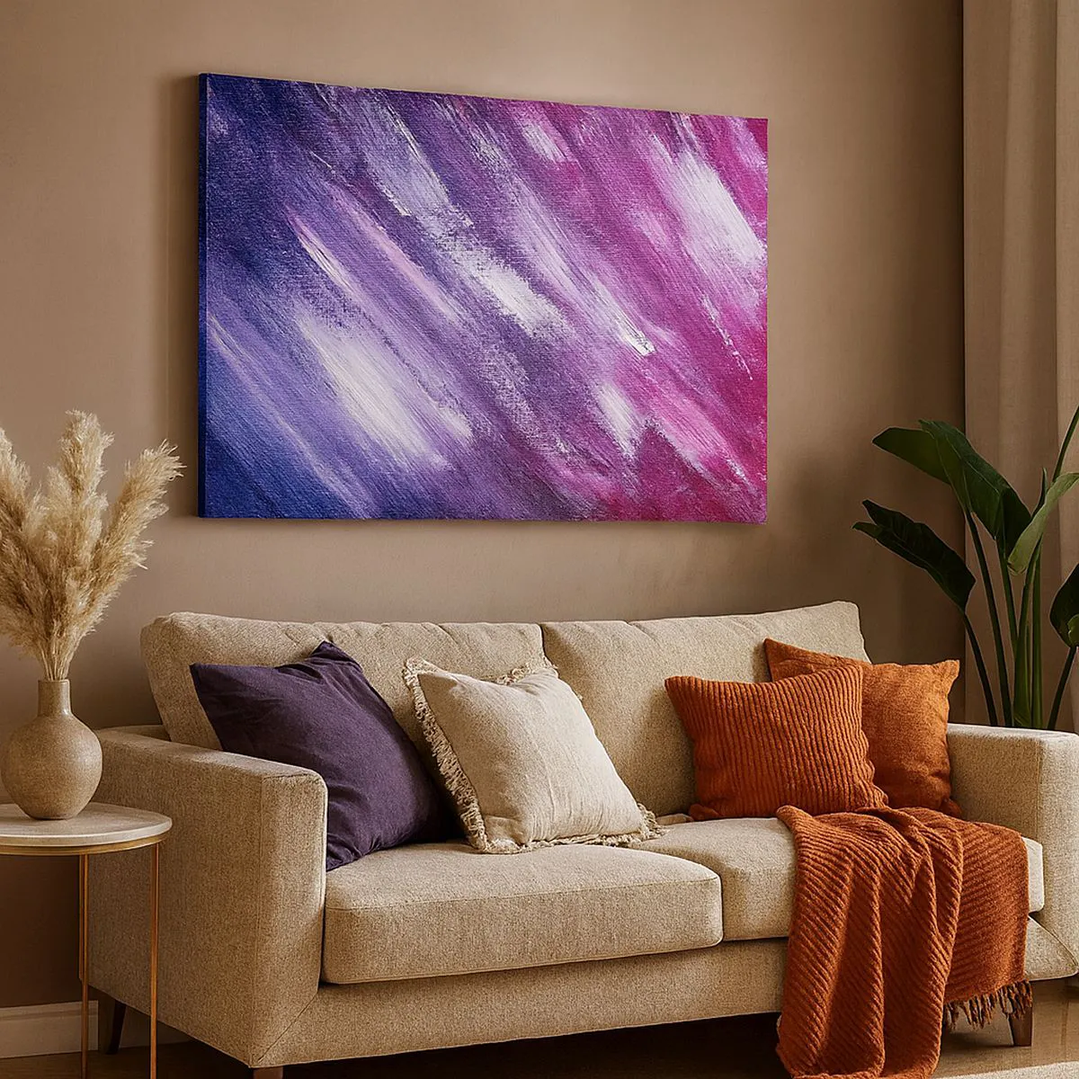 Lærredstryk - Billede på lærred - Når den solrige vind blæser - 100x70 cm