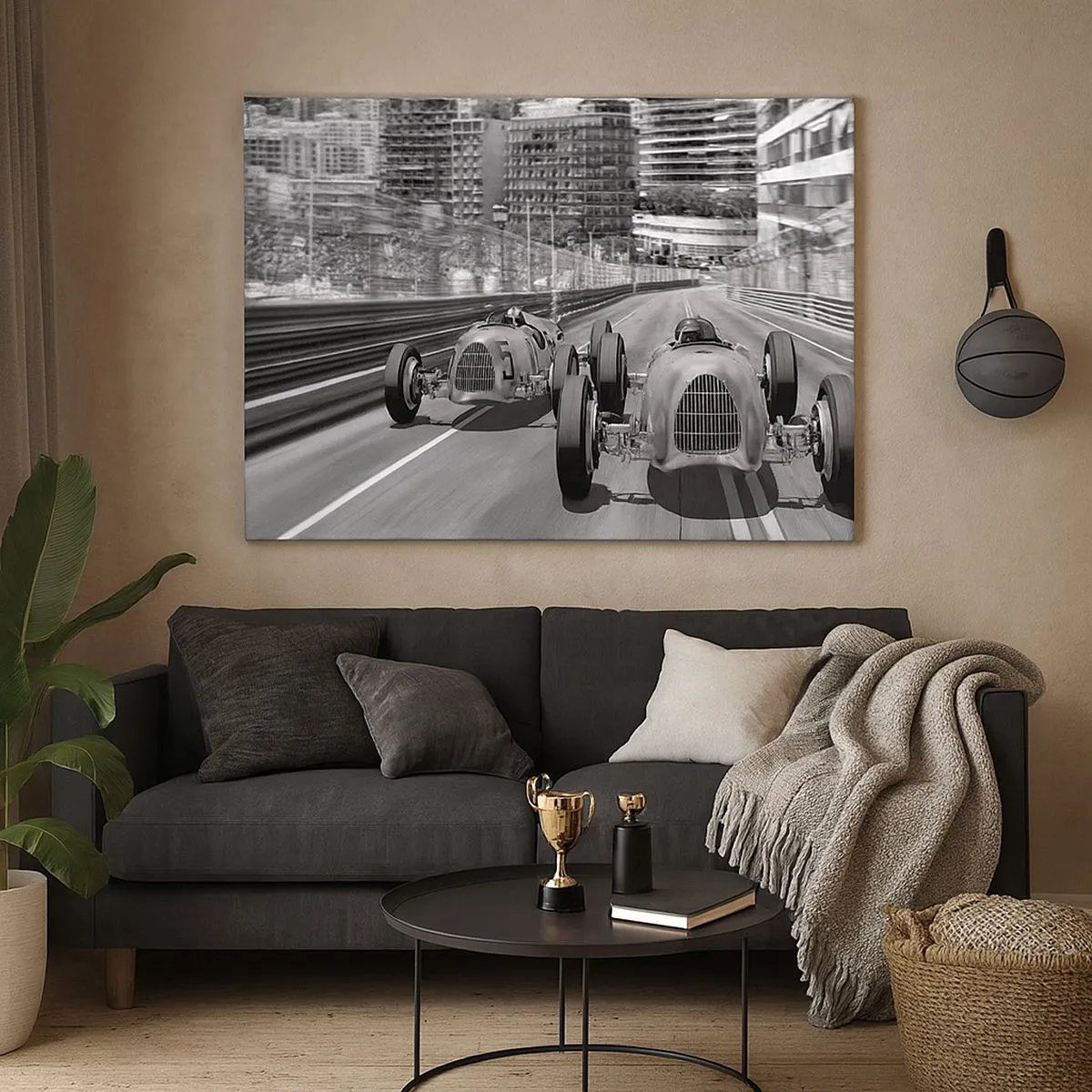 Schilderen op canvas - Lang geleden in Monte Carlo - 100x70 cm