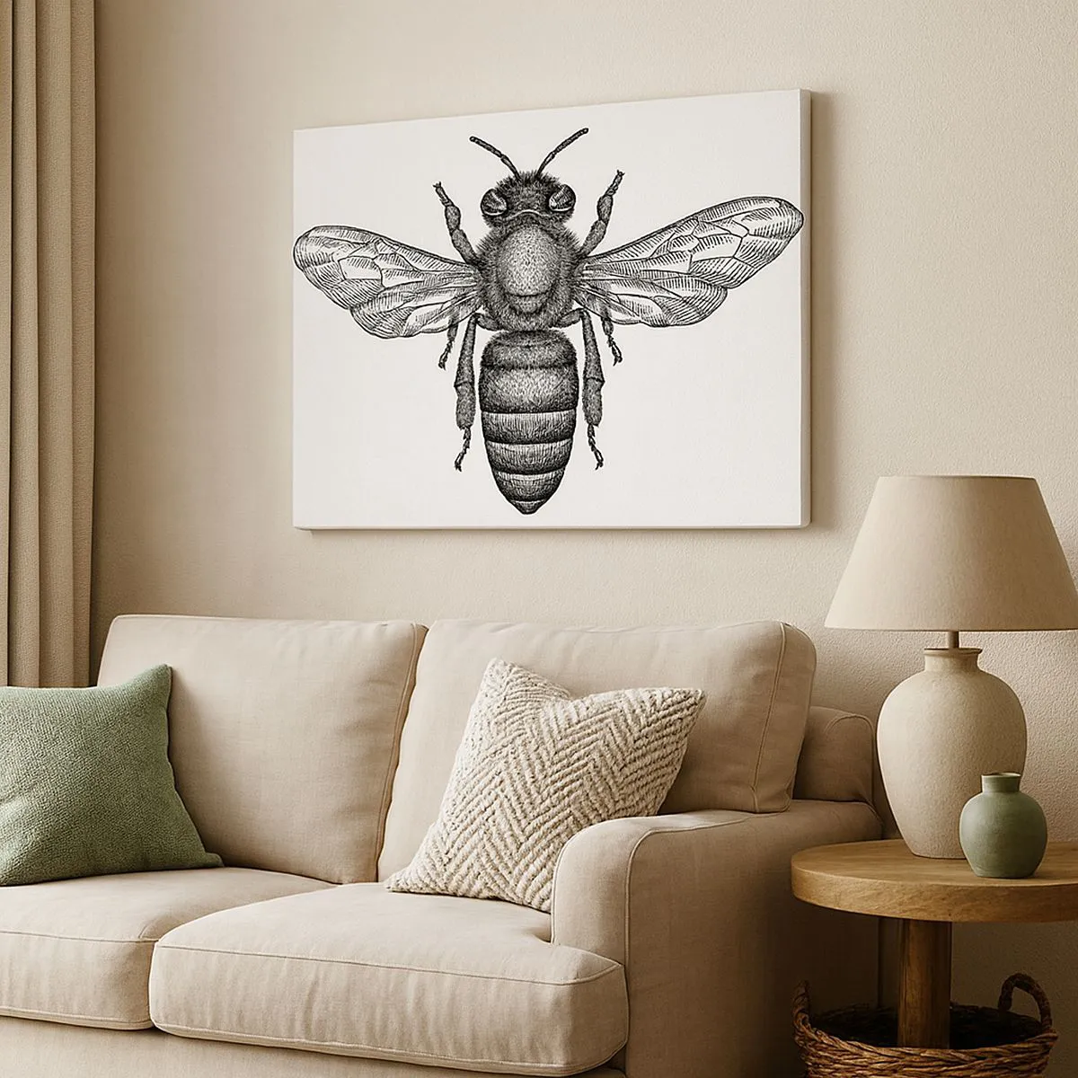 Canvas picture - Insect Portrait - 100x70 cm