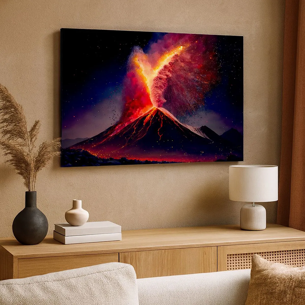 Canvastavla - Bild på duk - Skönhet och skräck - 100x70 cm