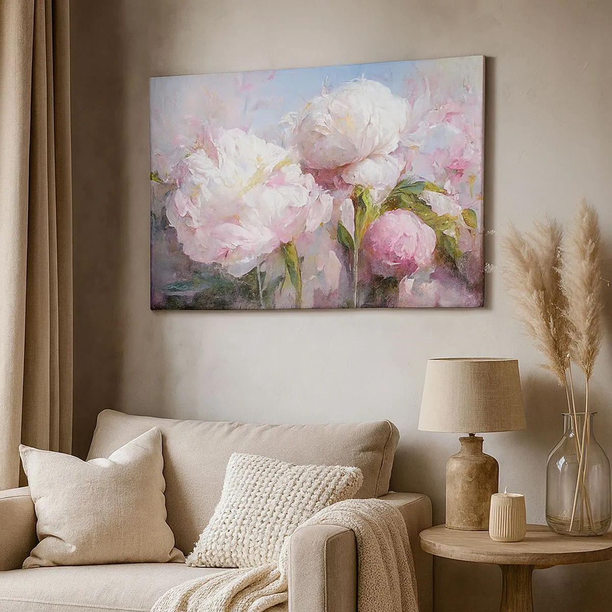 Canvas picture - Bouquet Bubbling with Life - 120x80 cm