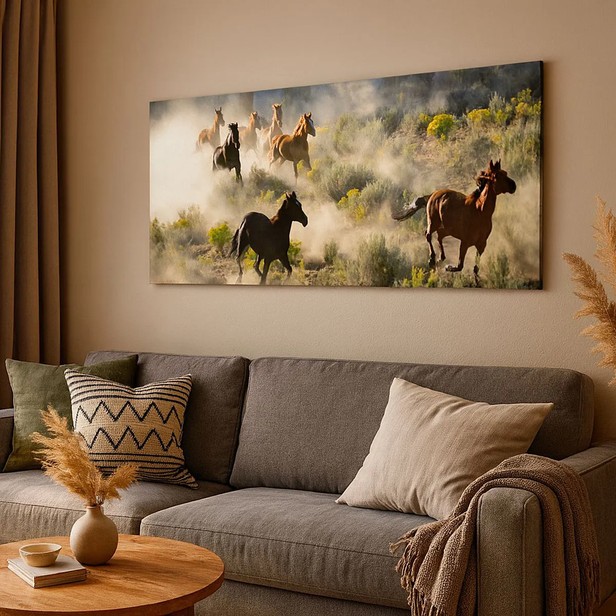 Vászonkép - Rivalizálás – szabadság, vagy férfierő? - 120x50 cm