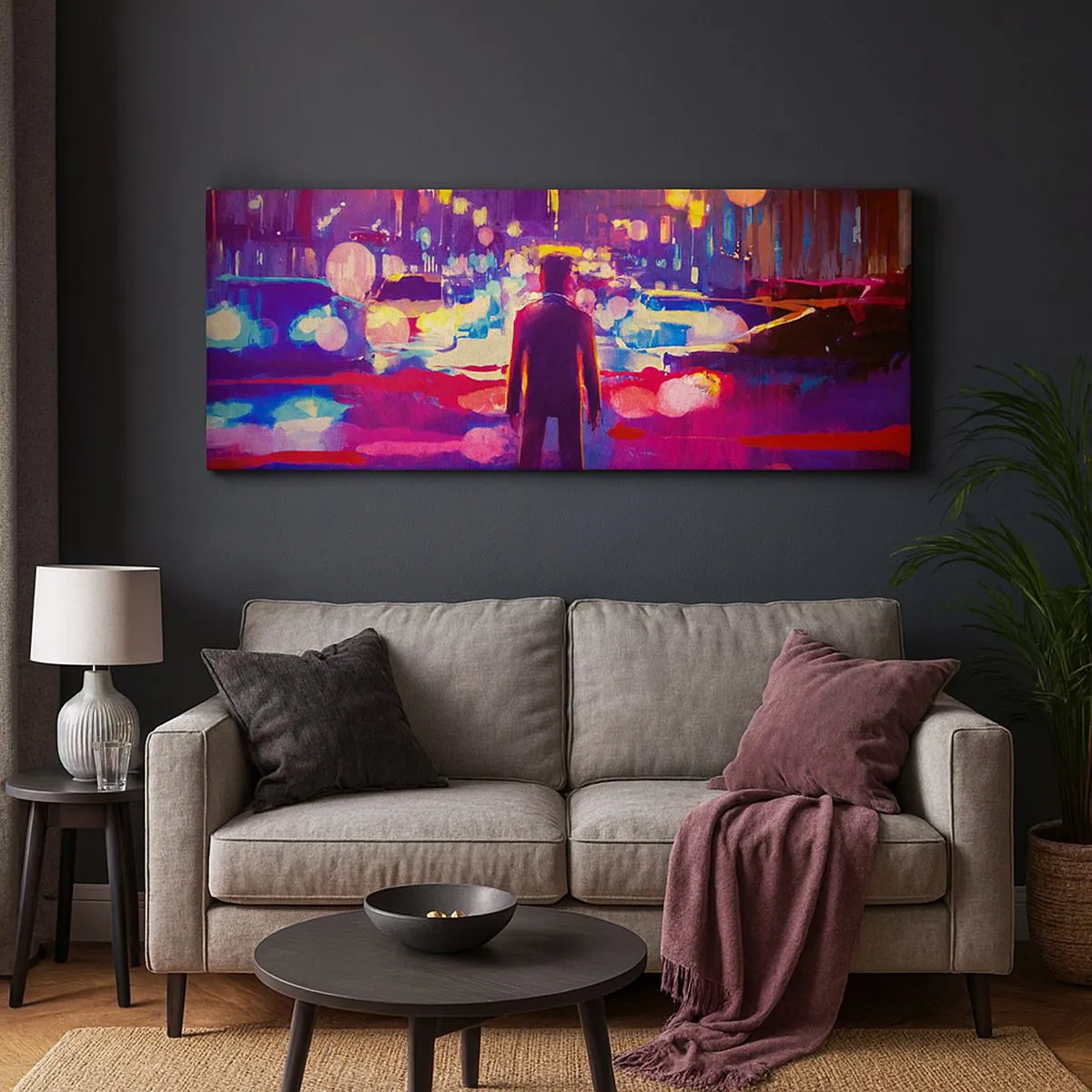 Canvas picture - Immersed in Light - 90x30 cm