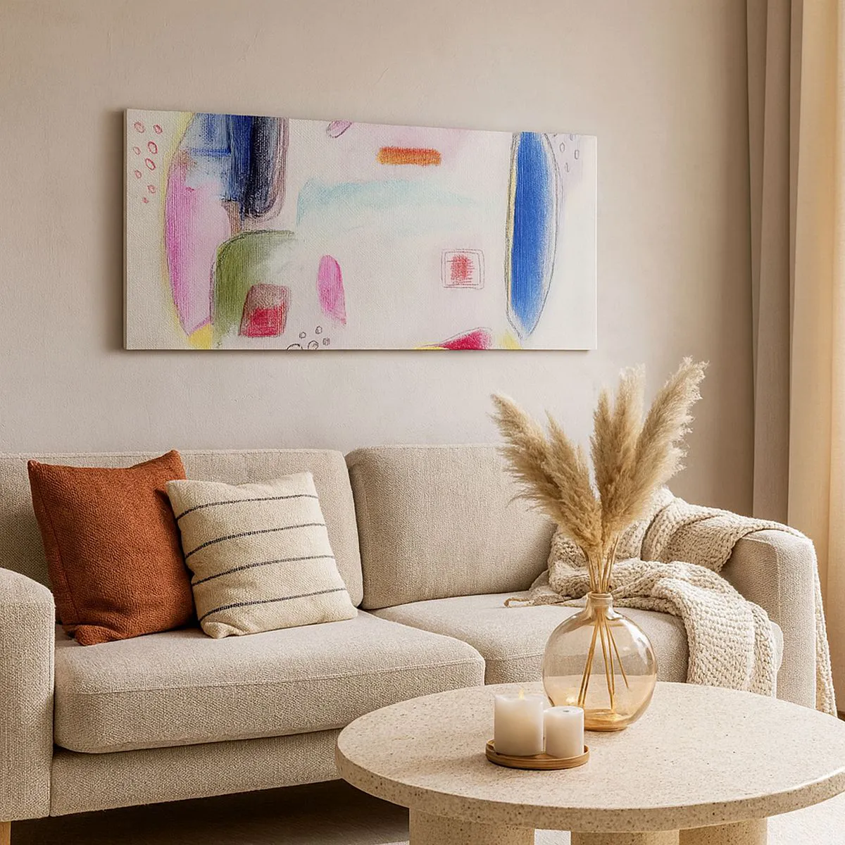 Tablou pe pânză - Mai mult convexă decât concavă sau plată - 160x50 cm