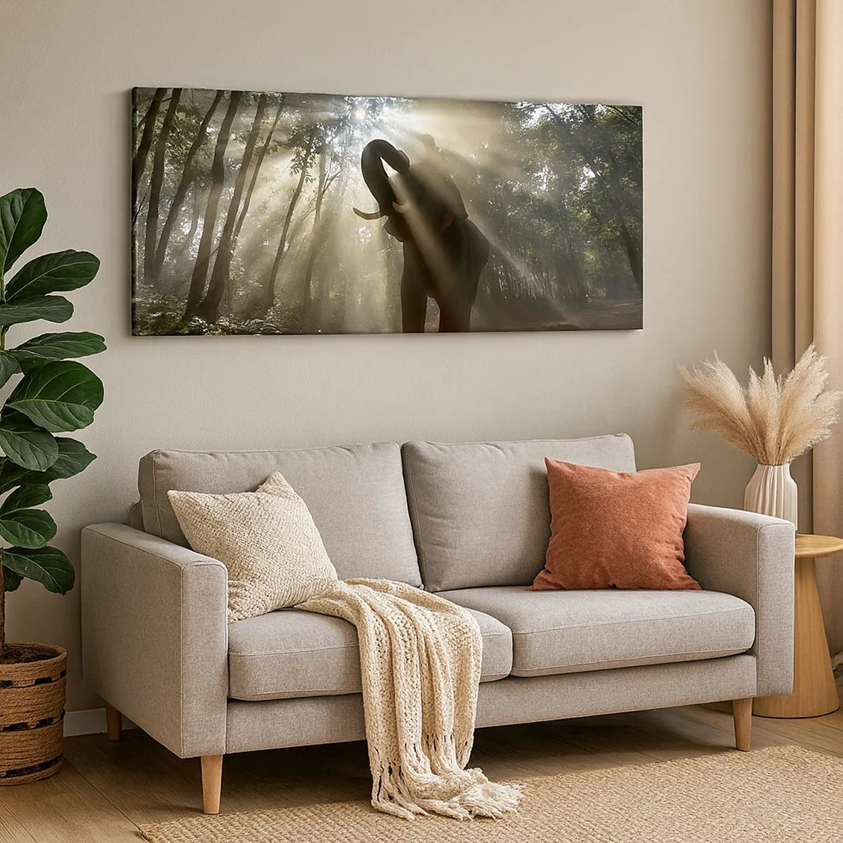 Cuadro sobre lienzo - Impresión de Imagen - Bajo una estrella de la suerte - 90x30 cm