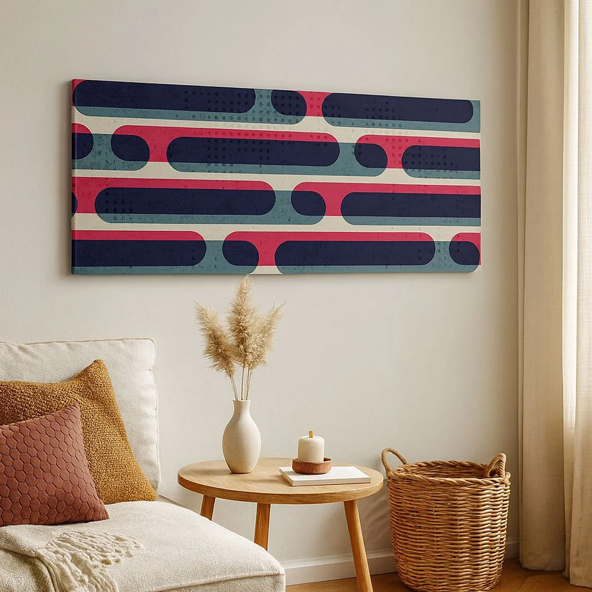 Cuadro sobre lienzo - Impresión de Imagen - Profundidad y relieve - 100x40 cm