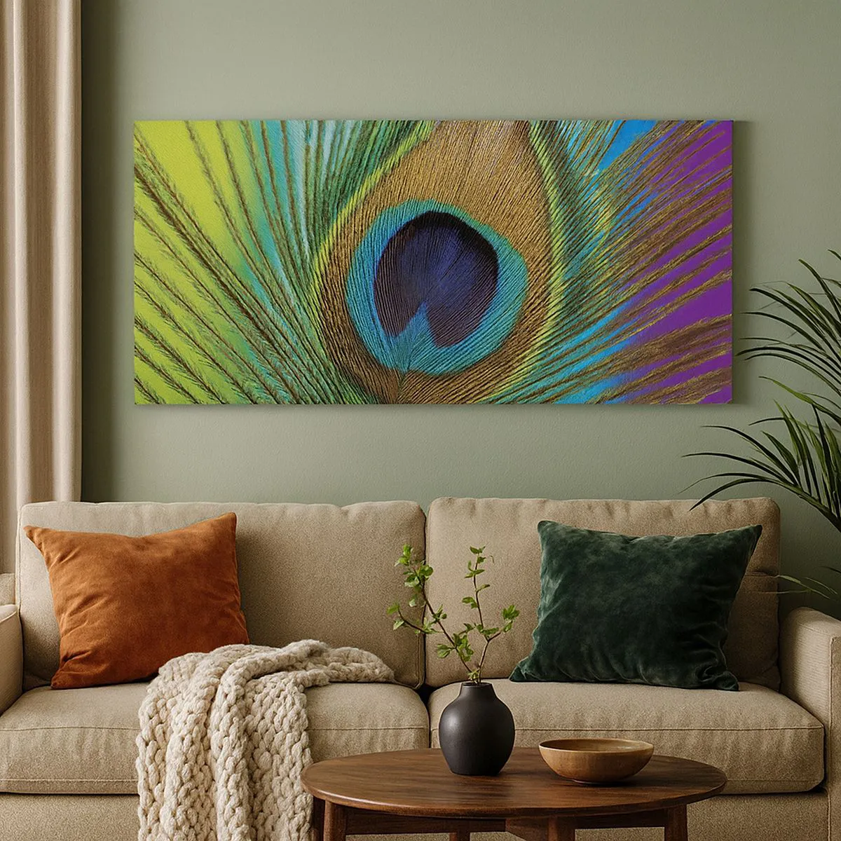 Impression sur toile - Image sur toile - Les yeux dans les yeux - 90x30 cm