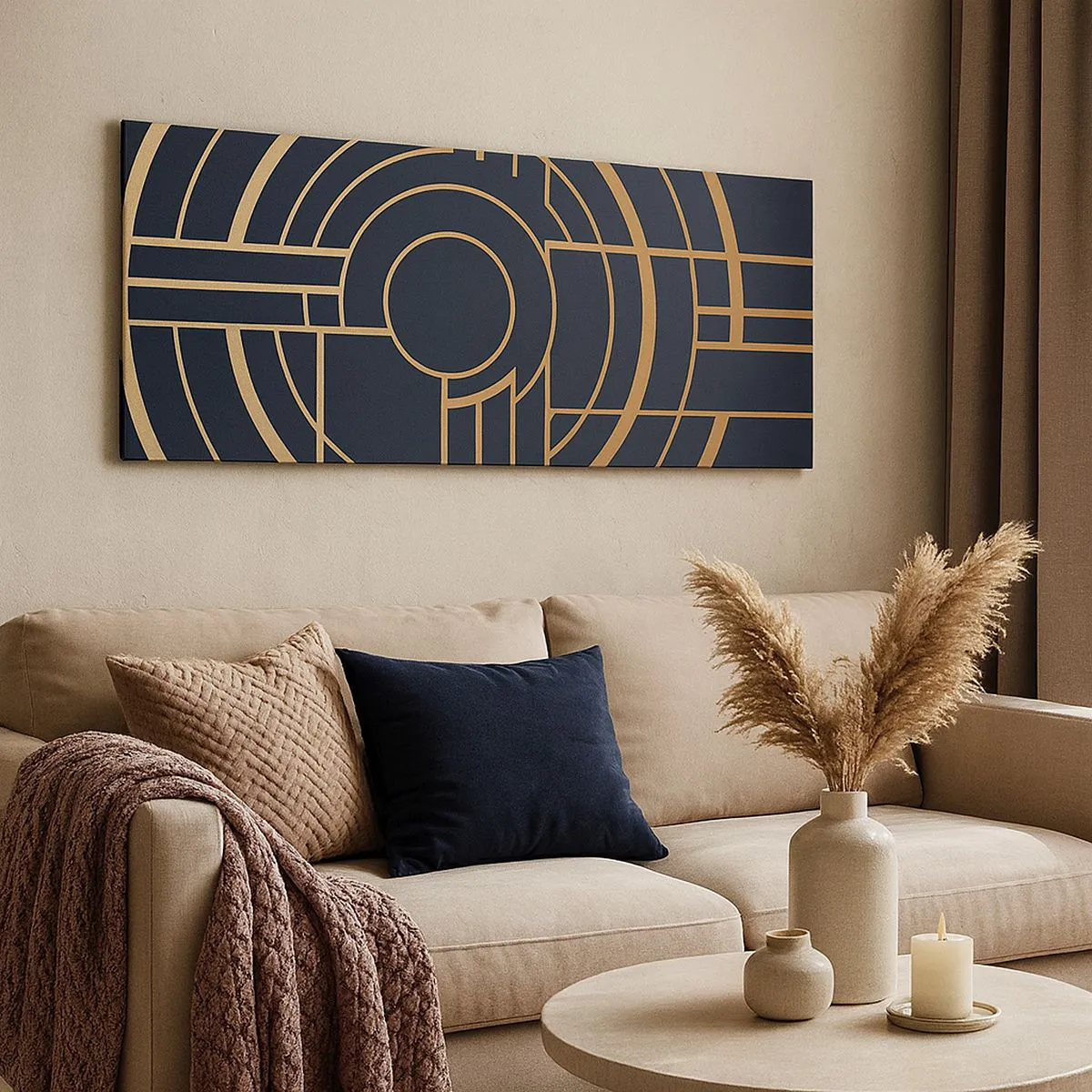 Schilderen op canvas - Draaien van dingen - 140x50 cm