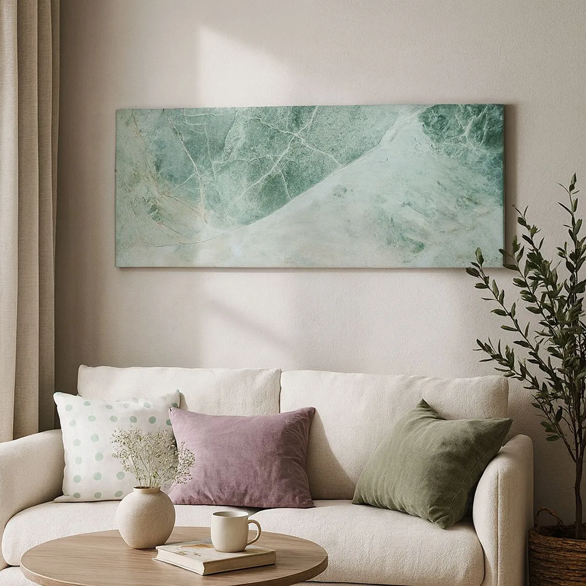 Quadro su tela - Stampe su Tela - Il freddo nobile della pietra - 90x30 cm