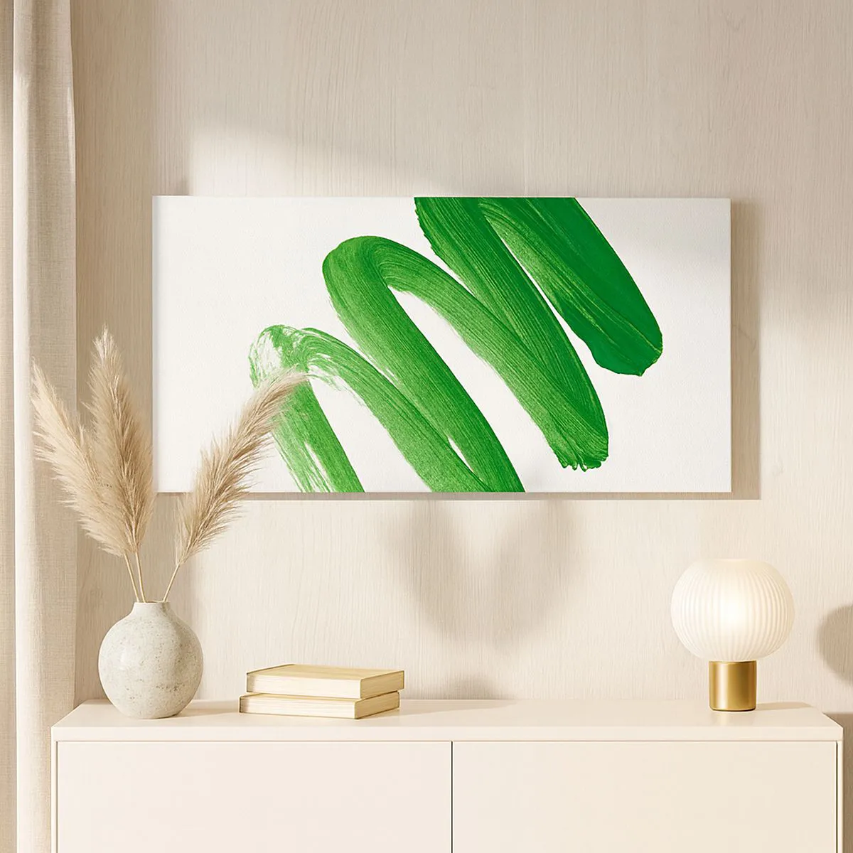 Impression sur toile - Image sur toile - Blague verte - 100x40 cm
