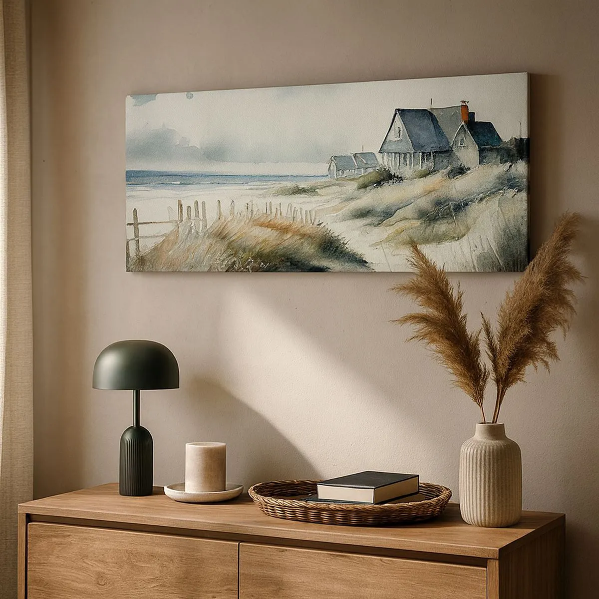 Canvastavla - Bild på duk - Borta från liv och rörelse - 100x40 cm