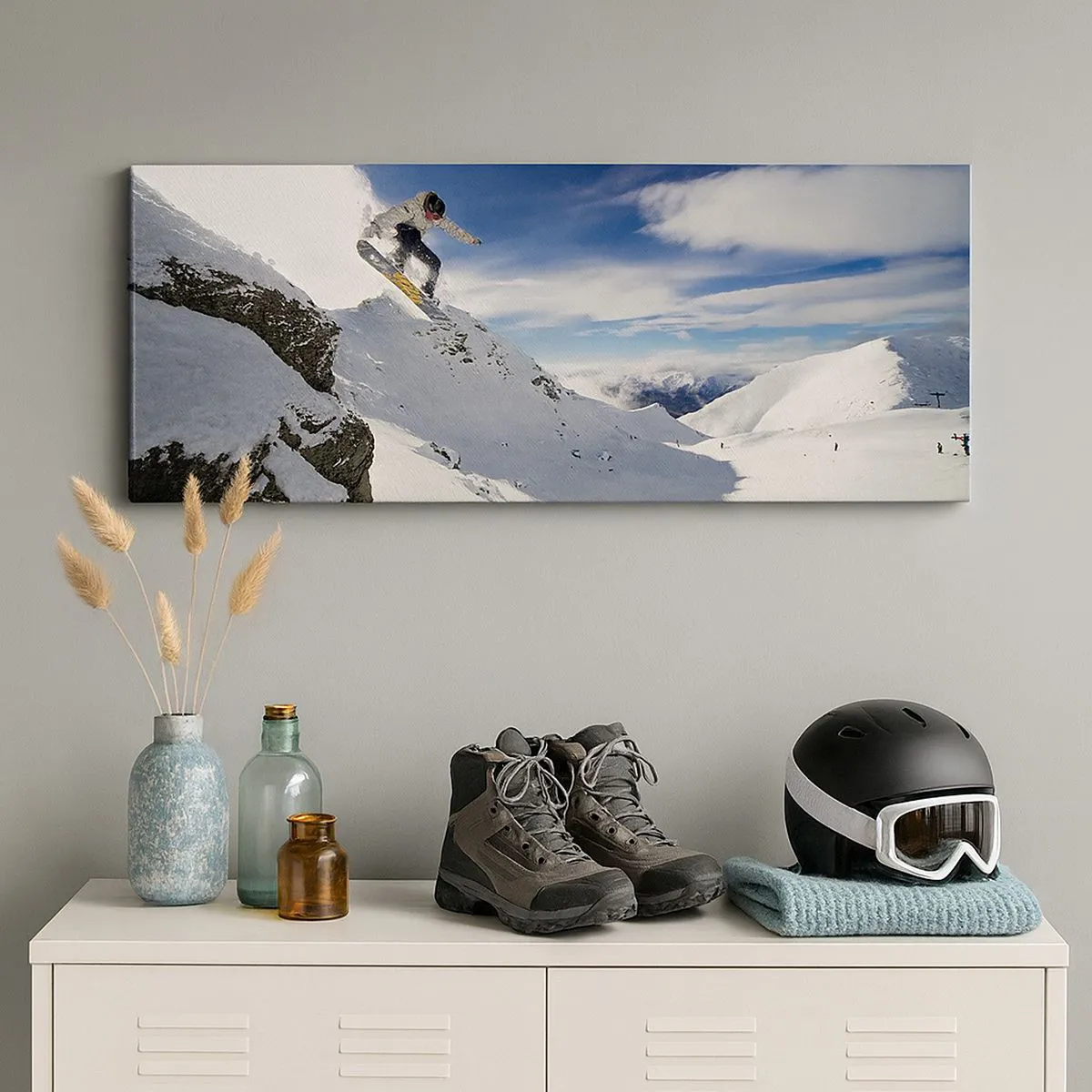 Lærredstryk - Billede på lærred - Frihed uden grænser - 100x40 cm