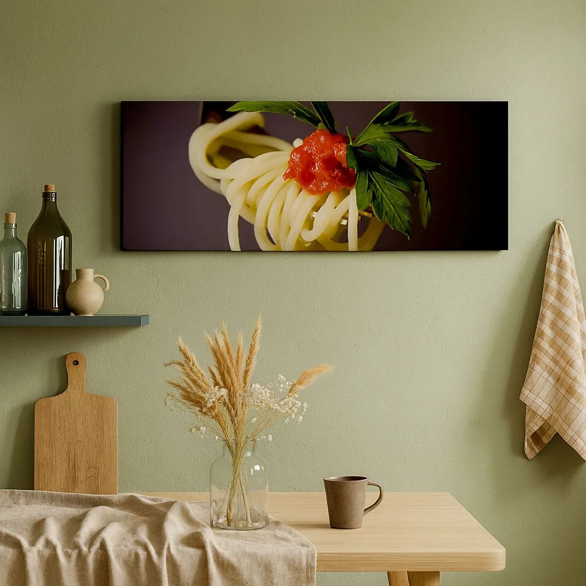 Bild auf Leinwand - Leinwandbild - Ein leckerer Bissen - 100x40 cm