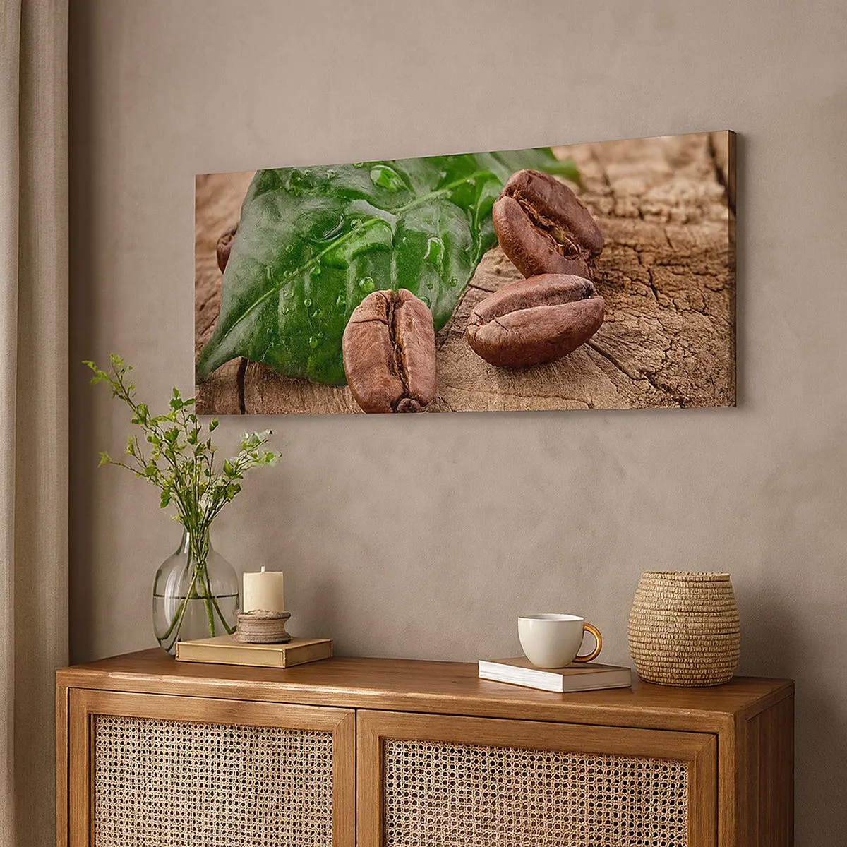 Schilderen op canvas - De meest ware en zwarte - 100x40 cm