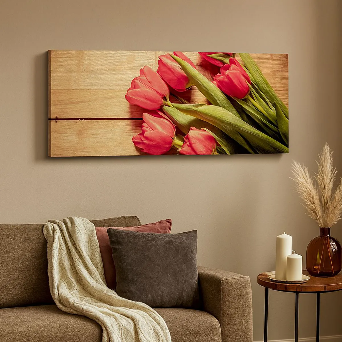 Bild auf Leinwand - Leinwandbild - Frühlingsgeständnis - 100x40 cm