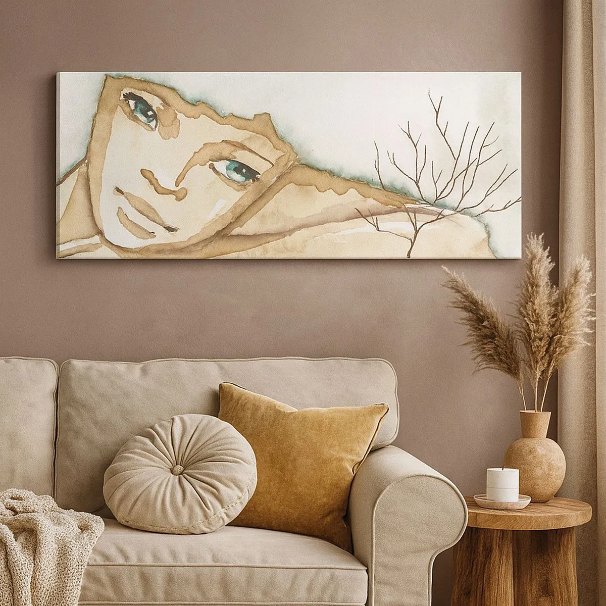 Canvas picture - Tree of Poetry Springs from Silence - 120x50 cm