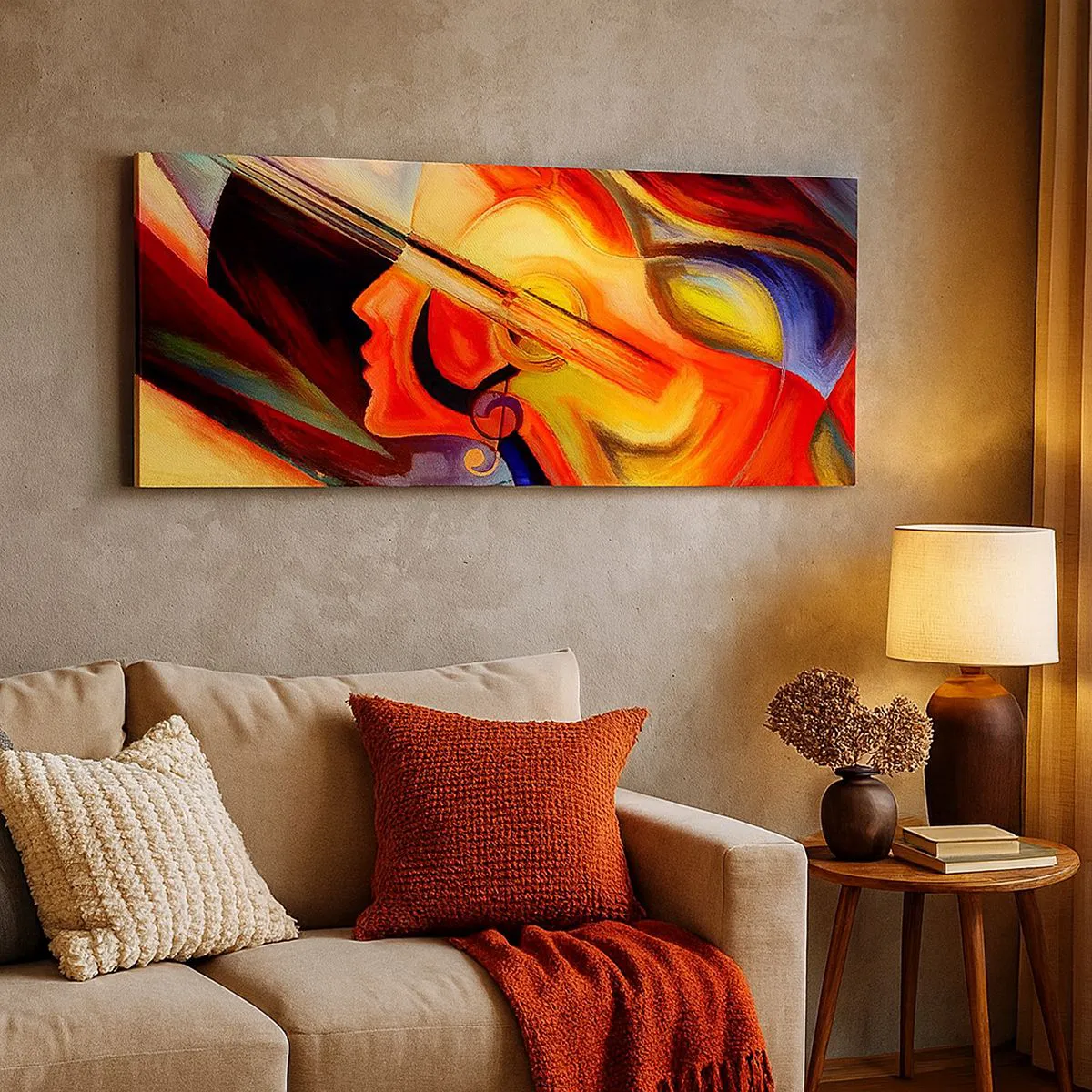 Schilderen op canvas - Alles in orde - 160x50 cm