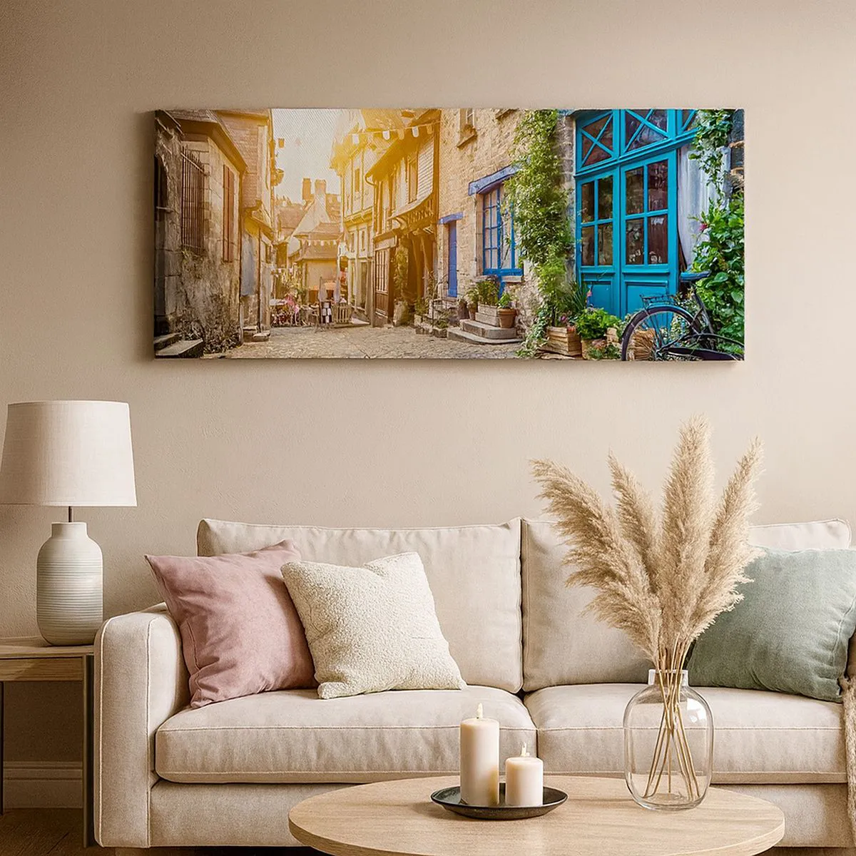 Obraz na plátně - Bílý duch městečka - 120x50 cm