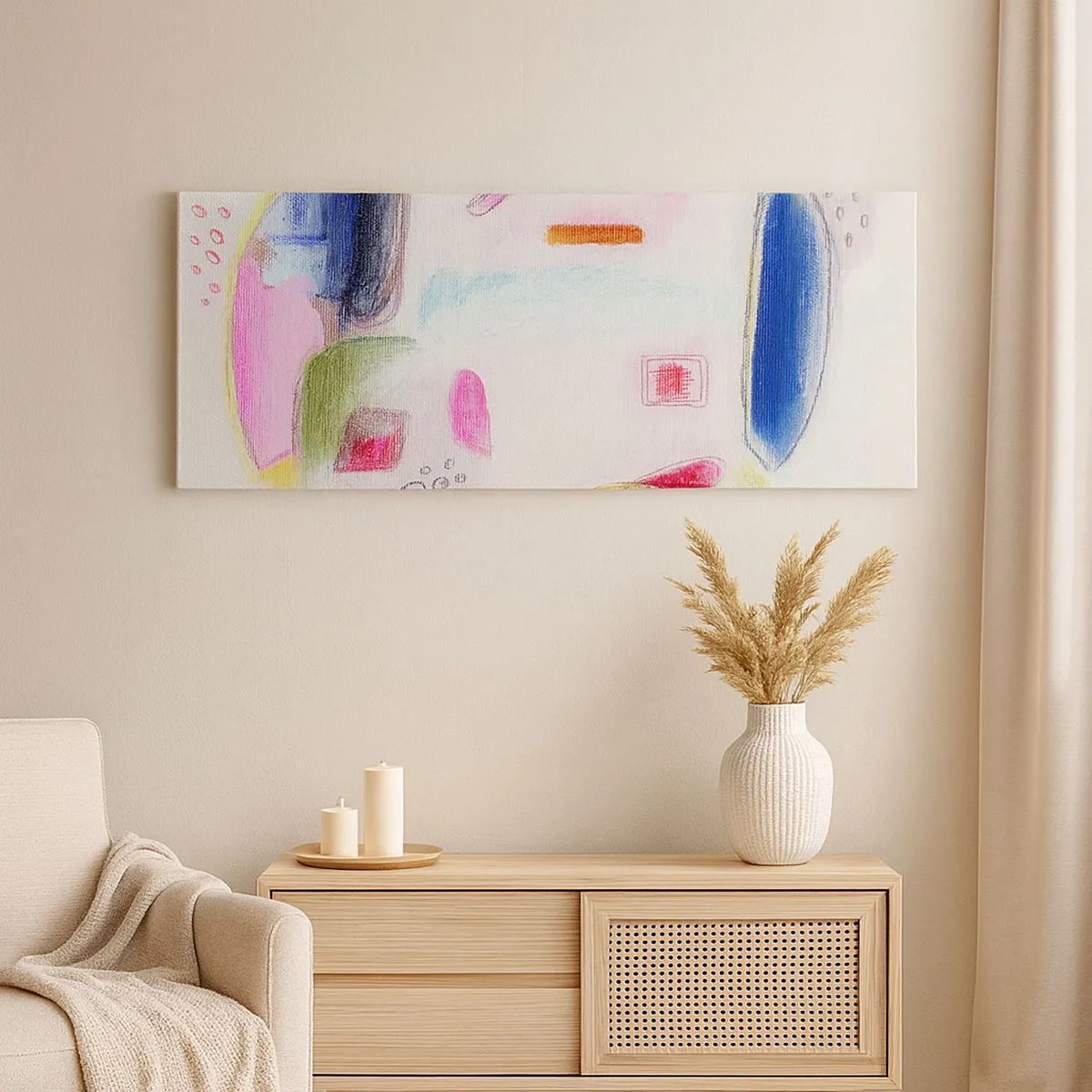 Tablou pe pânză - Mai mult convexă decât concavă sau plată - 160x50 cm