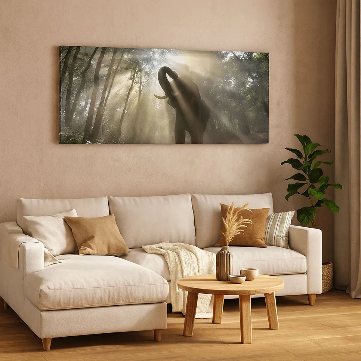 Cuadro sobre lienzo - Impresión de Imagen - Bajo una estrella de la suerte - 90x30 cm