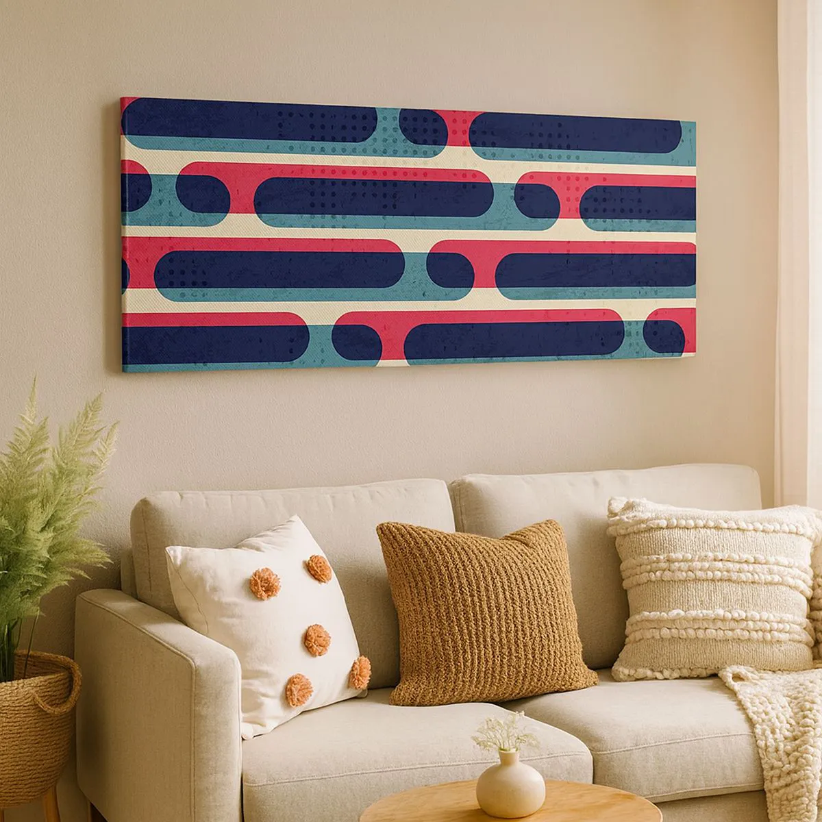 Cuadro sobre lienzo - Impresión de Imagen - Profundidad y relieve - 100x40 cm