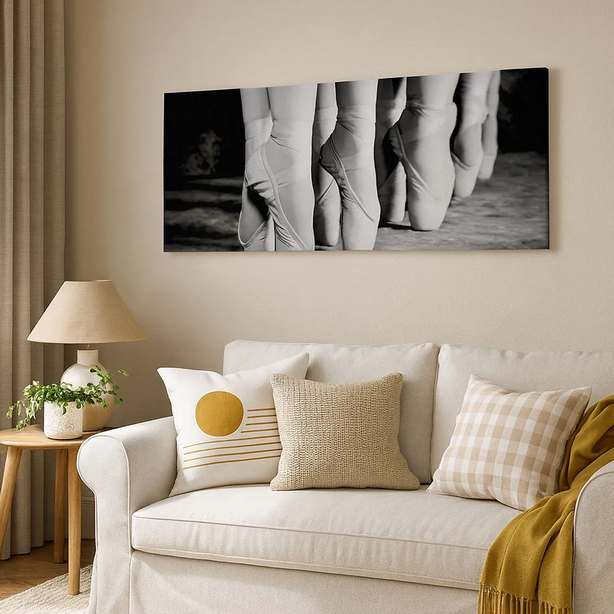 Canvastavla - Bild på duk - Tillsammans, lätt - 100x40 cm