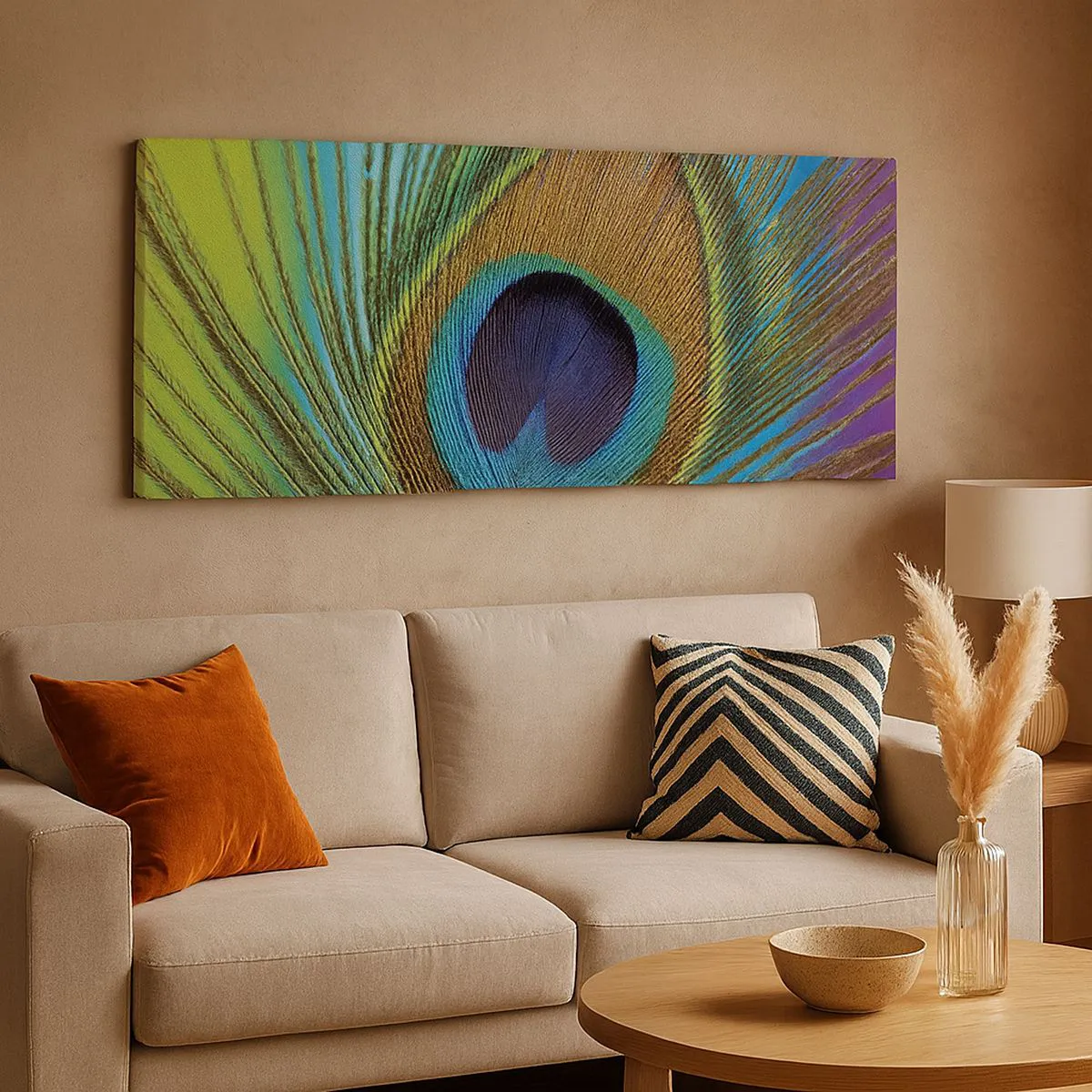 Impression sur toile - Image sur toile - Les yeux dans les yeux - 90x30 cm