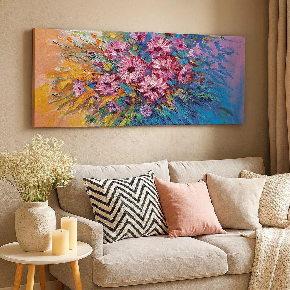 Impression sur toile - Image sur toile - Énergie de la vie - 100x40 cm