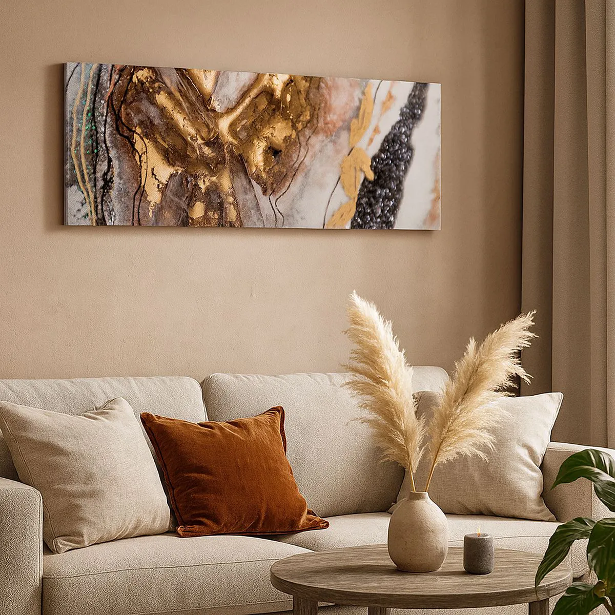 Obraz na płótnie - Żywioł ziemi - 90x30 cm