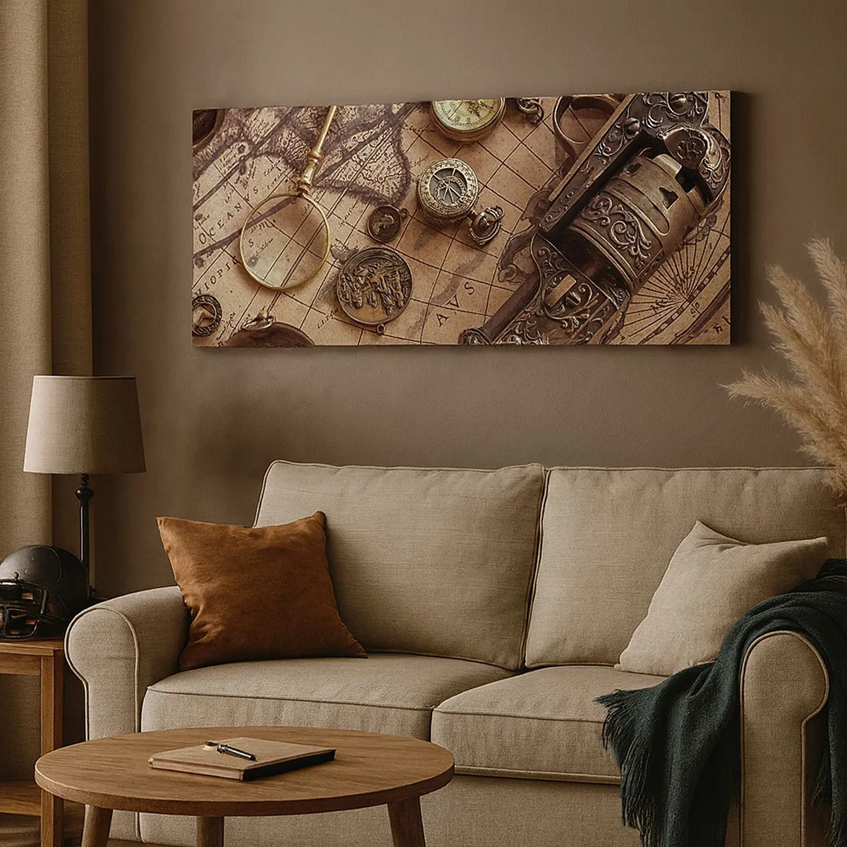 Lærredstryk - Billede på lærred - Opkald til eventyr - 90x30 cm