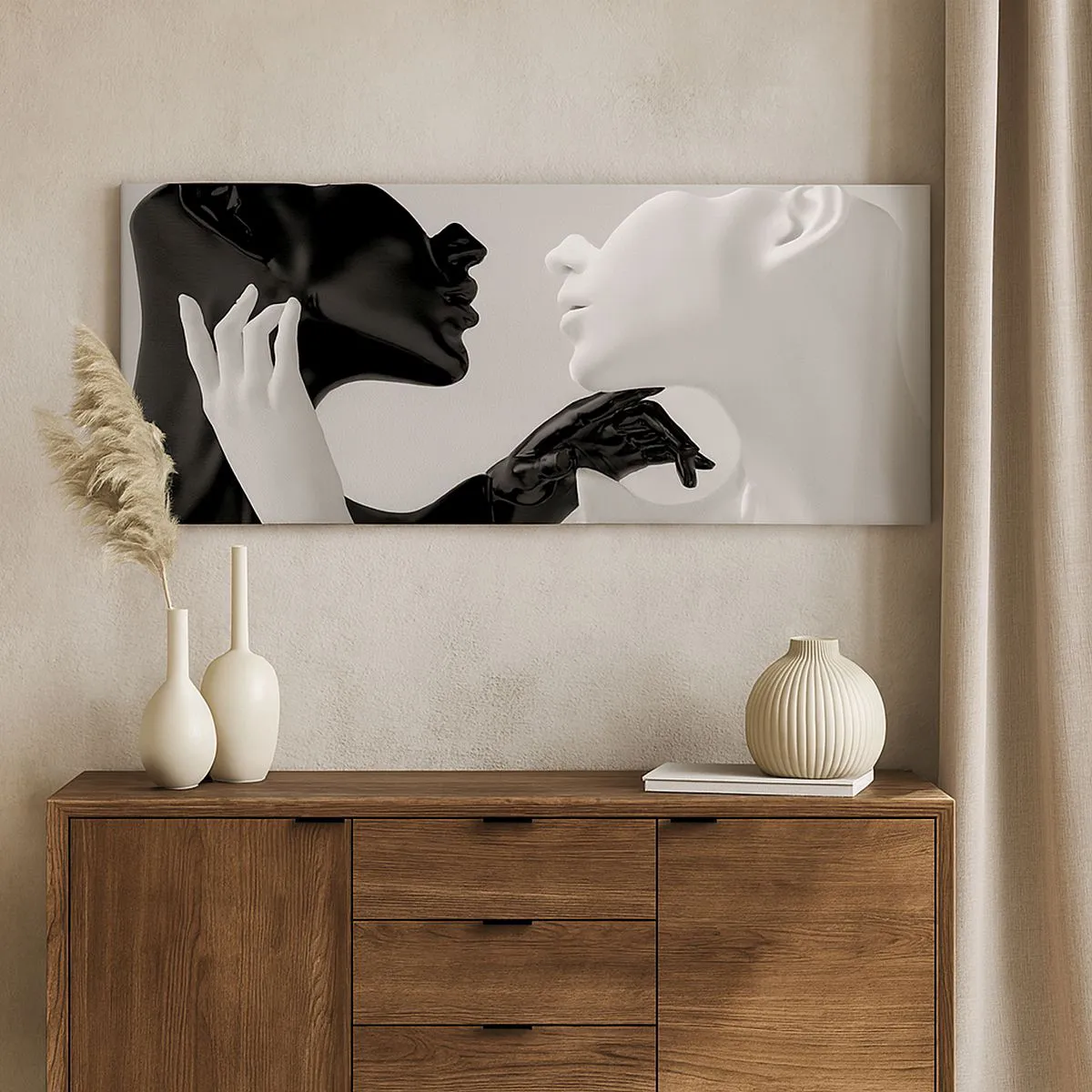 Obraz na plátně - Přitažlivost – touha - 140x50 cm