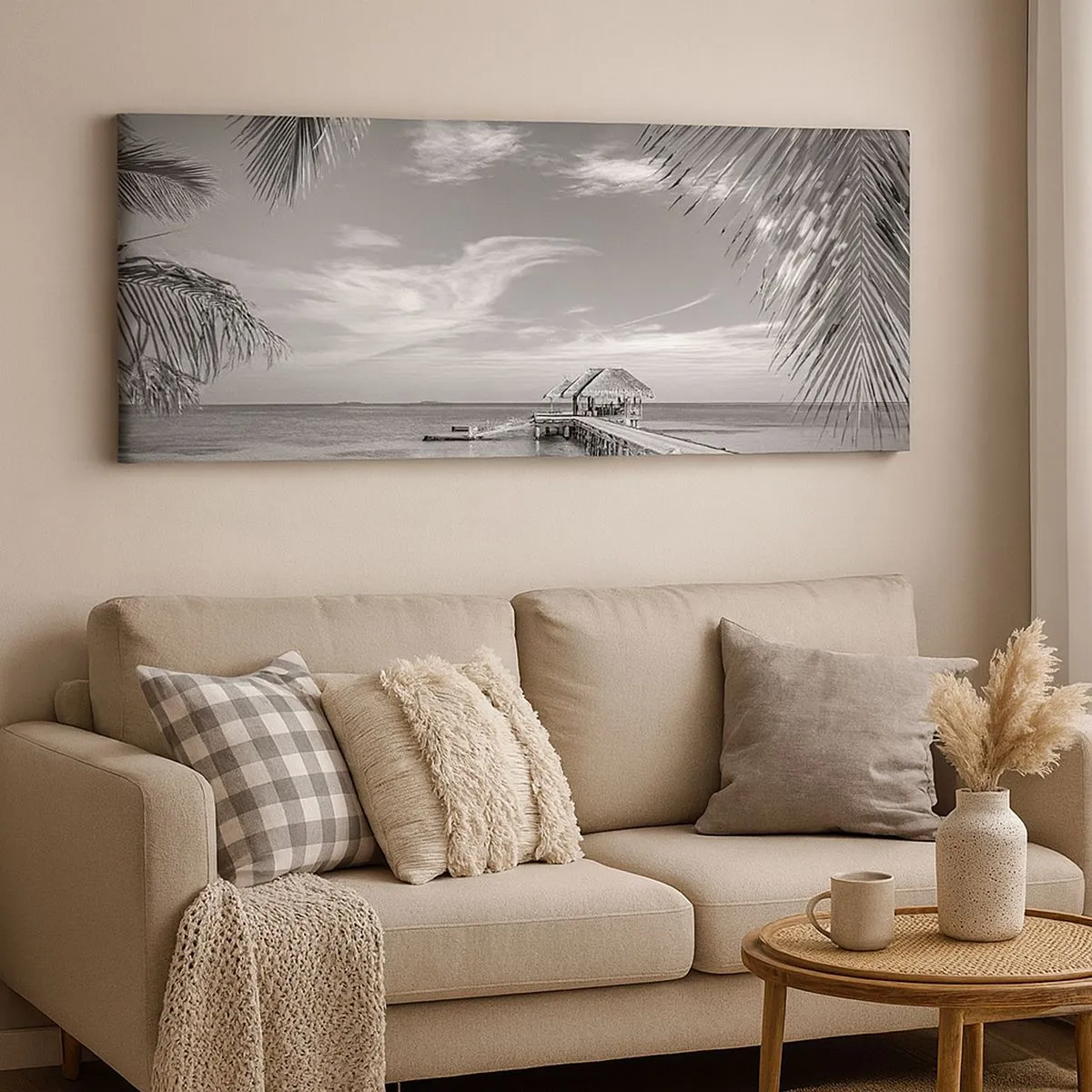 Lærredstryk - Billede på lærred - Et minde eller en drøm? - 100x40 cm