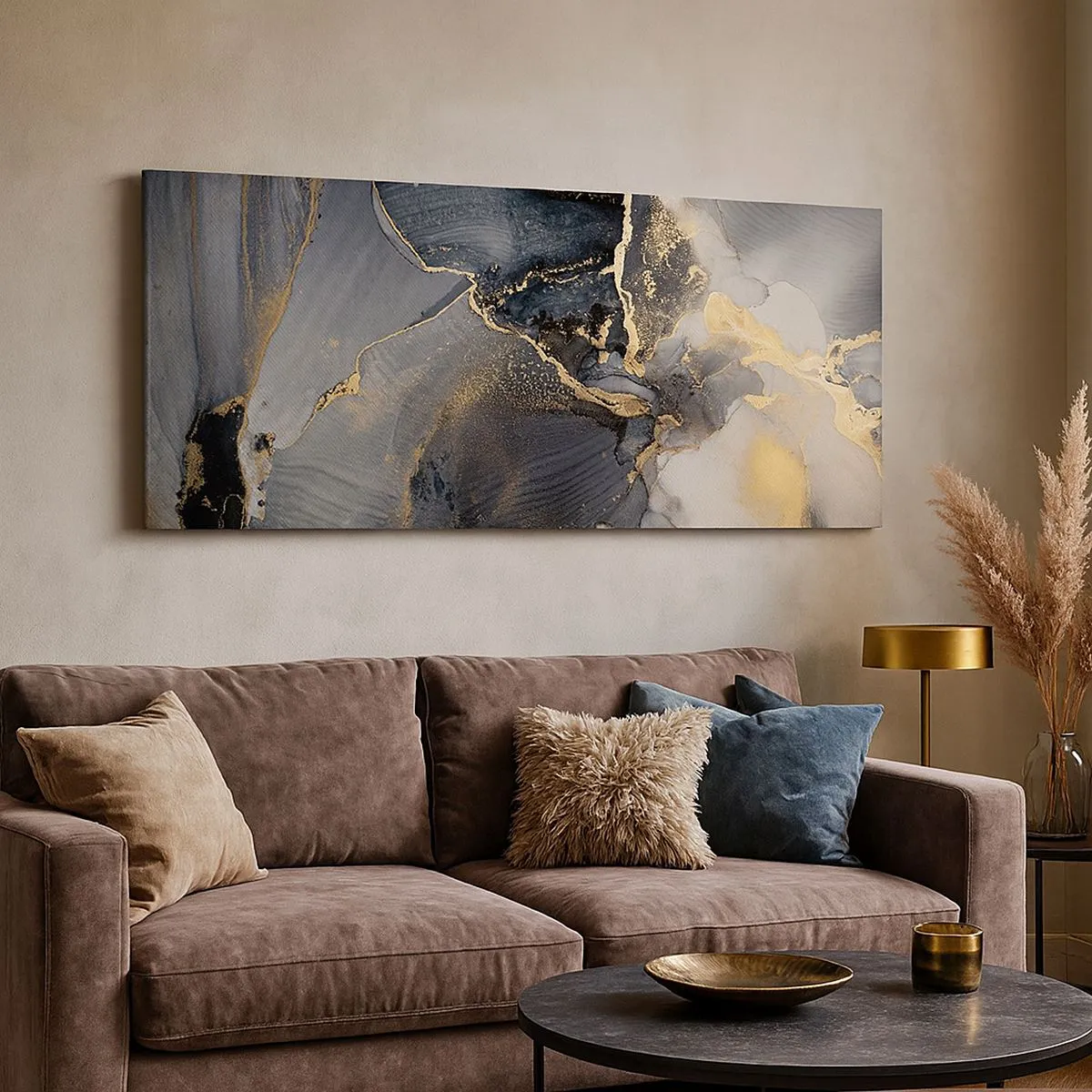 Quadro em tela - A vida da pedra - 100x40 cm