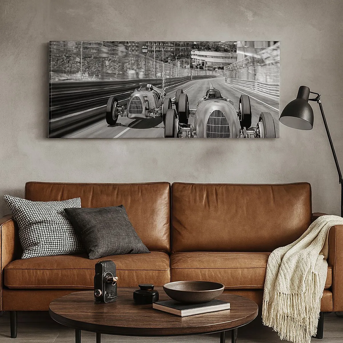 Impression sur toile - Image sur toile - Il y a longtemps à Monté Carlo - 100x40 cm