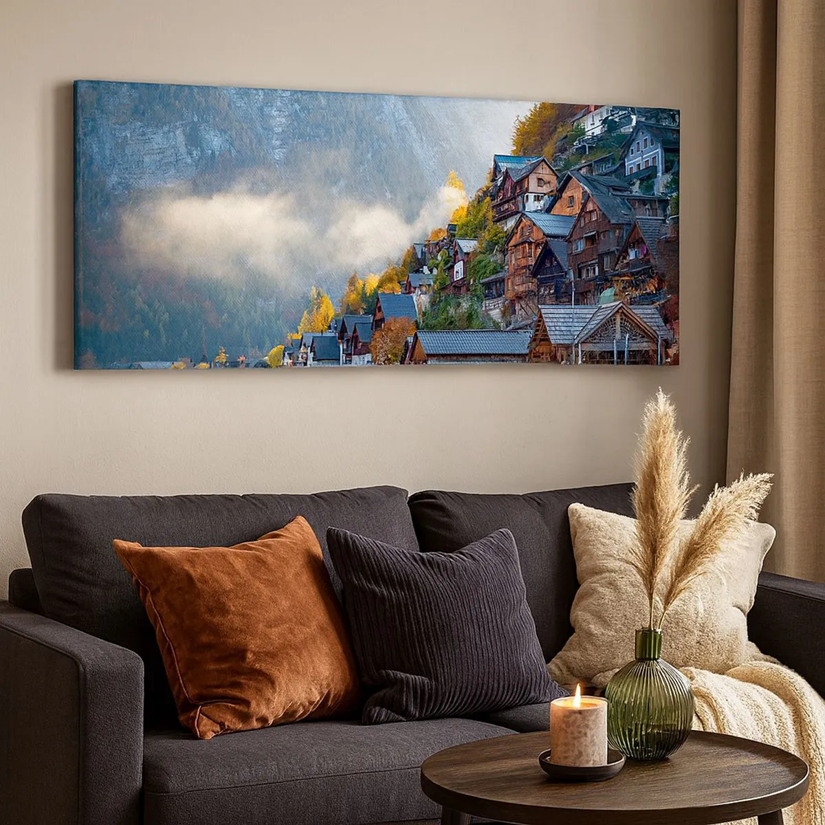 Lærredstryk - Billede på lærred - Alpine climes - 140x50 cm