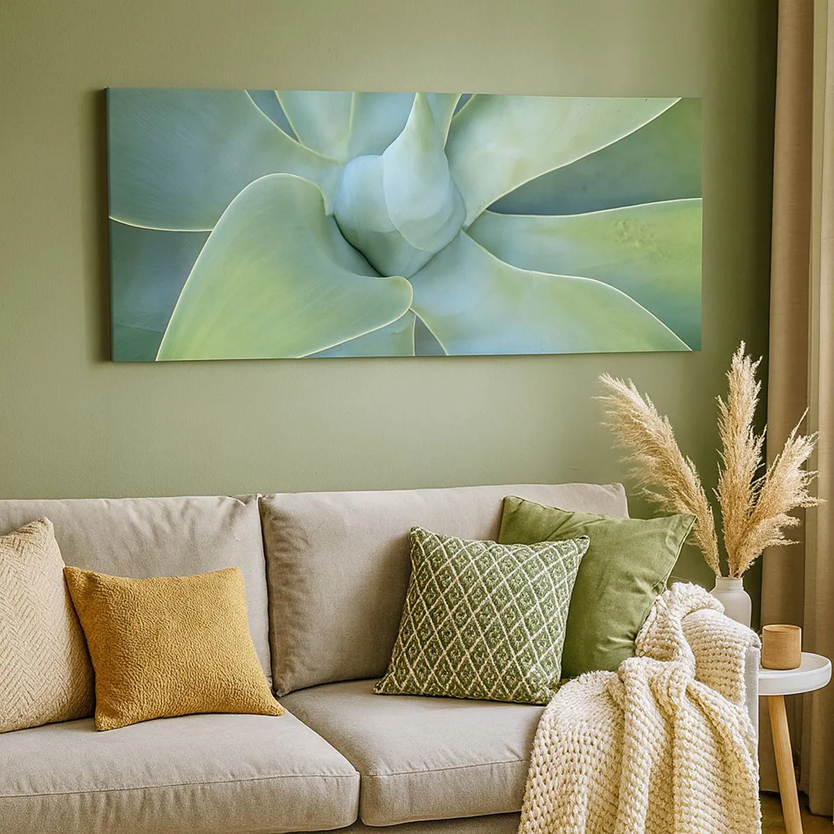 Tablou pe pânză - Nașterea verdeții - 100x40 cm