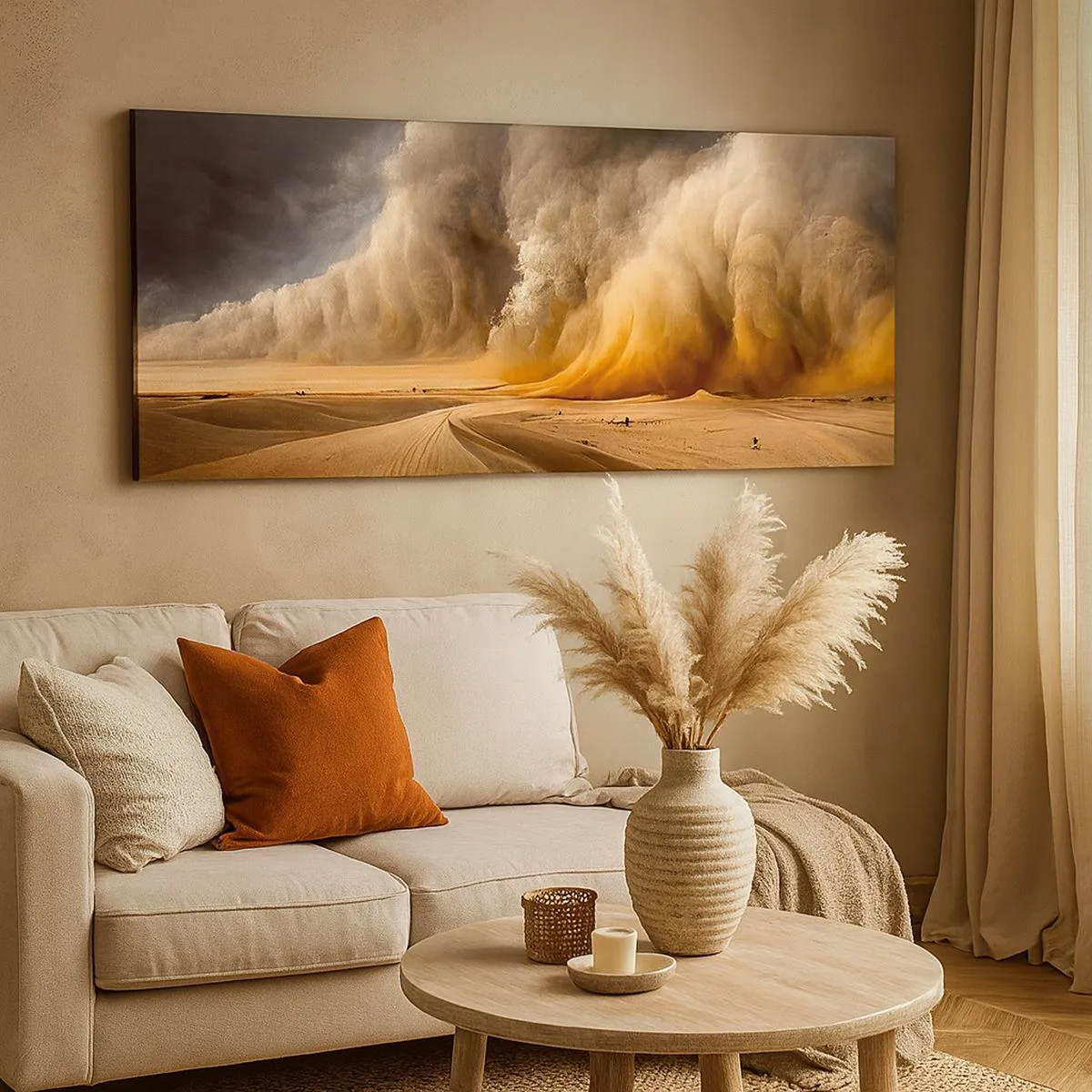 Quadro em tela - A Ira do Deserto - 100x40 cm