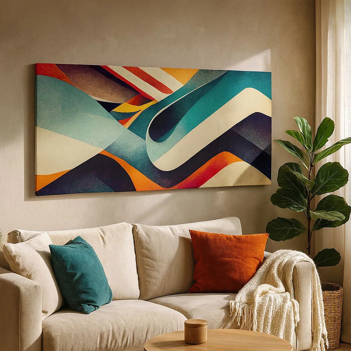 Quadro su tela - Stampe su Tela - Composizione intensa - 100x40 cm