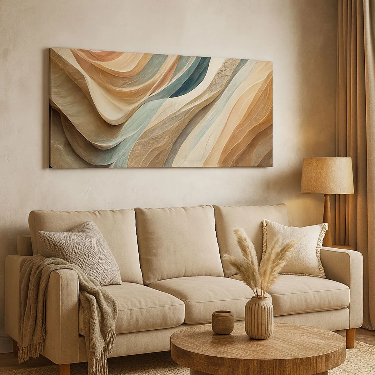 Lærredstryk - Billede på lærred - Øjeblikke før forandring - 140x50 cm