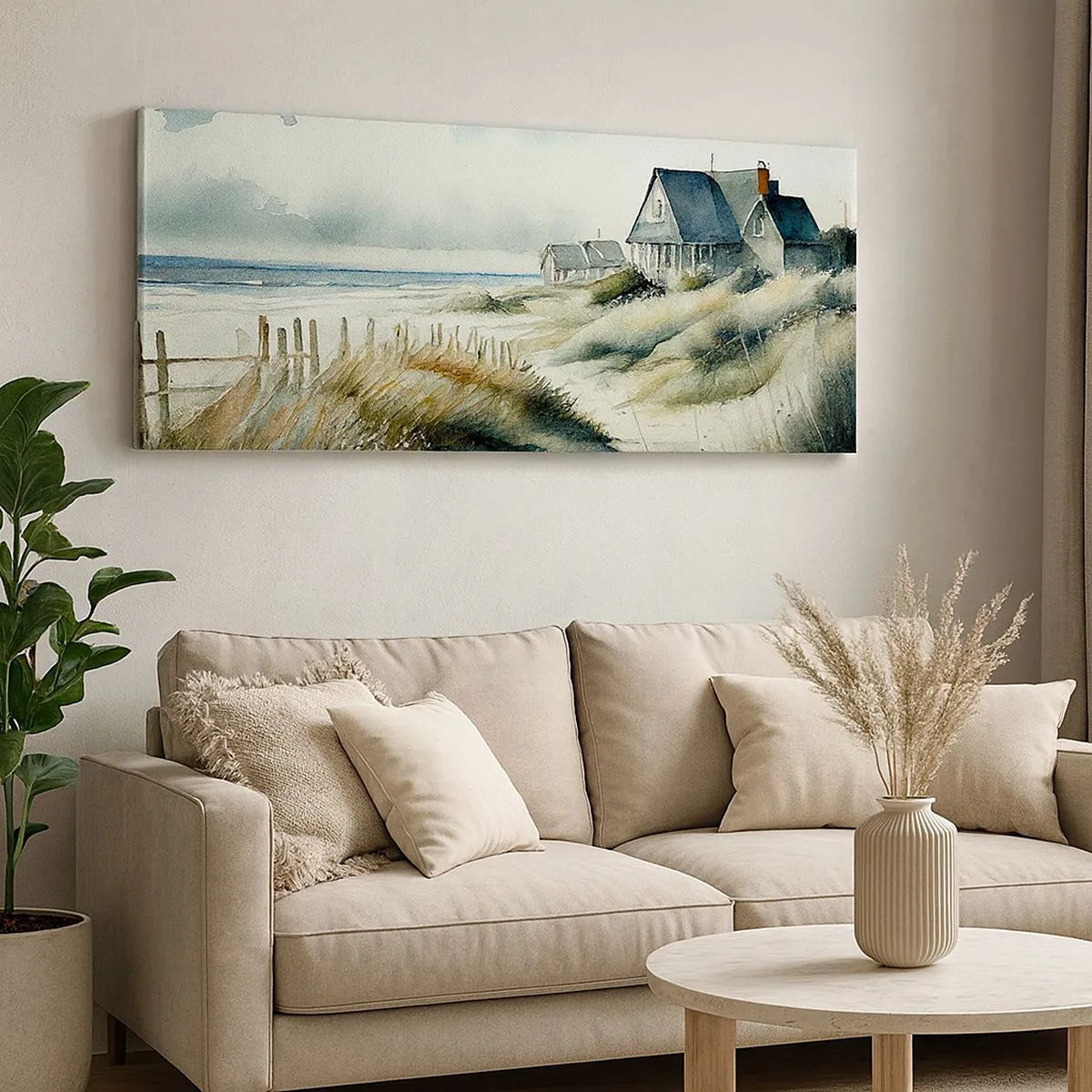 Canvastavla - Bild på duk - Borta från liv och rörelse - 100x40 cm