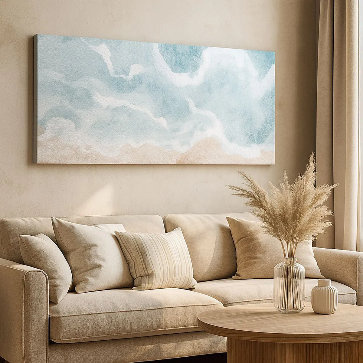 Vászonkép - Felhő absztrakció - 140x50 cm