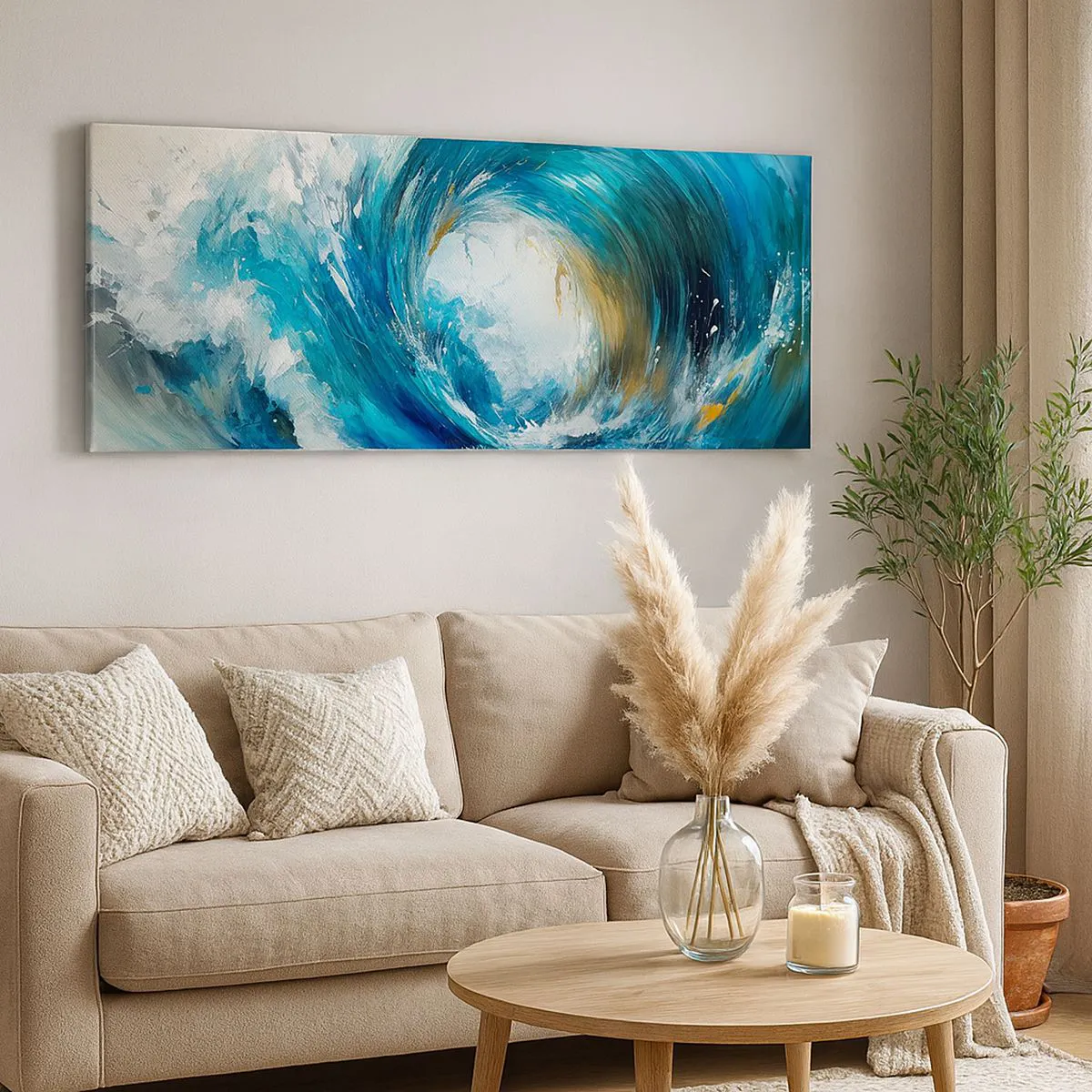 Vászonkép - Tengeri portál - 100x40 cm