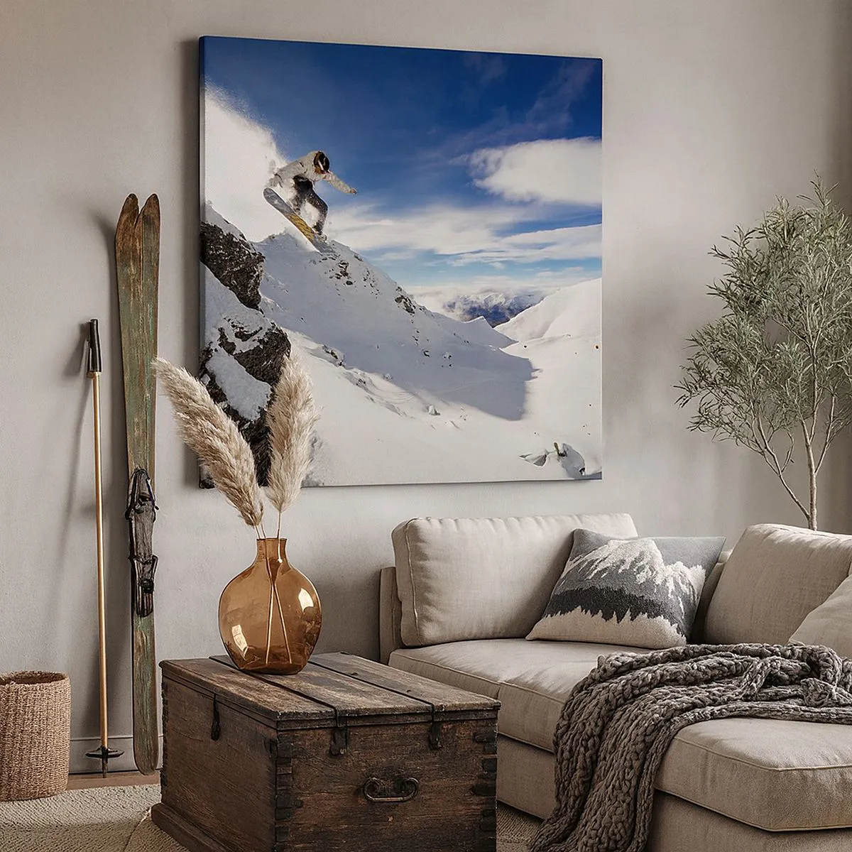 Lærredstryk - Billede på lærred - Frihed uden grænser - 30x30 cm