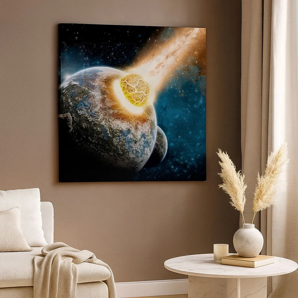 Cuadro sobre lienzo - Impresión de Imagen - ¿Condena o nacimiento? - 60x60 cm