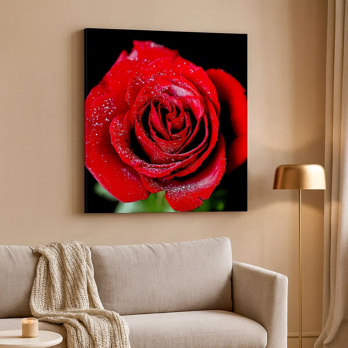 Bild auf Leinwand - Leinwandbild - Das ist Liebe - 70x70 cm