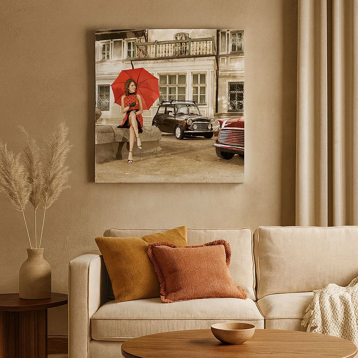 Quadro em tela - Mini-viagem sentimental - 30x30 cm